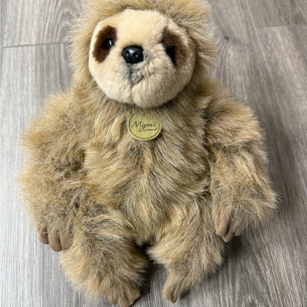 Miyoni by Aurora Plush Sloth Three Toed Stuffed Animal ~12”